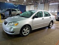 Toyota Corolla salvage cars for sale: 2007 Toyota Corolla ce