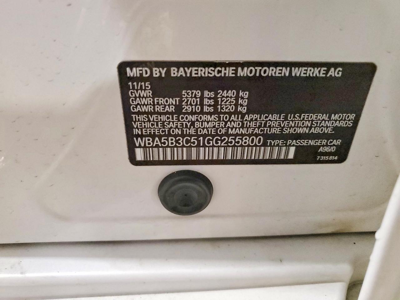 2016 BMW 535 xi
