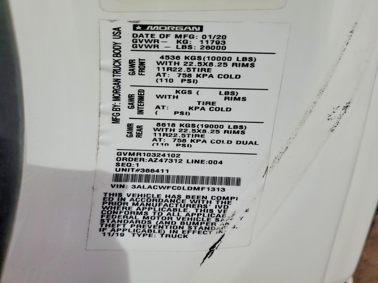 2020 Freightliner Business Class M2 Refrigerated BOX Truck