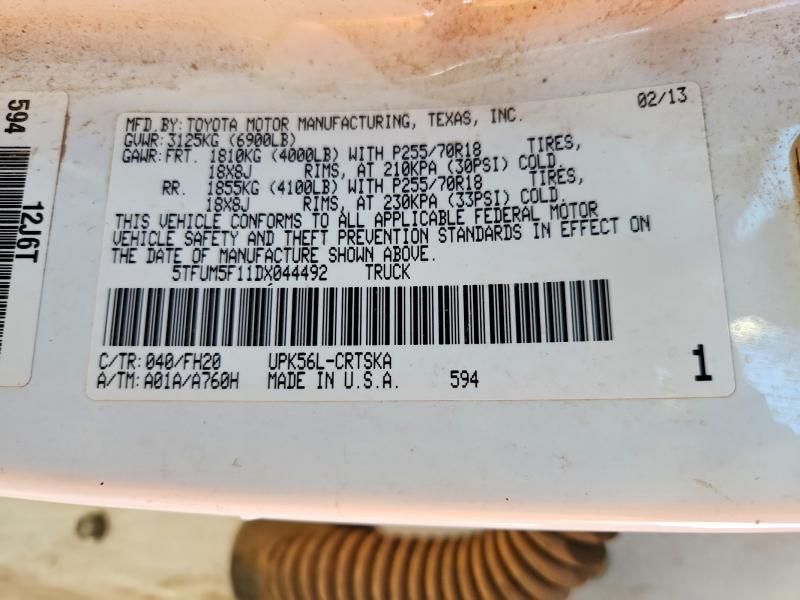 2013 Toyota Tundra Double cab SR5