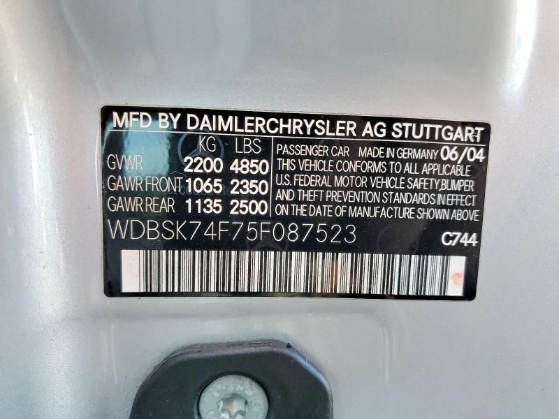 2005 Mercedes-Benz Sl 55 amg