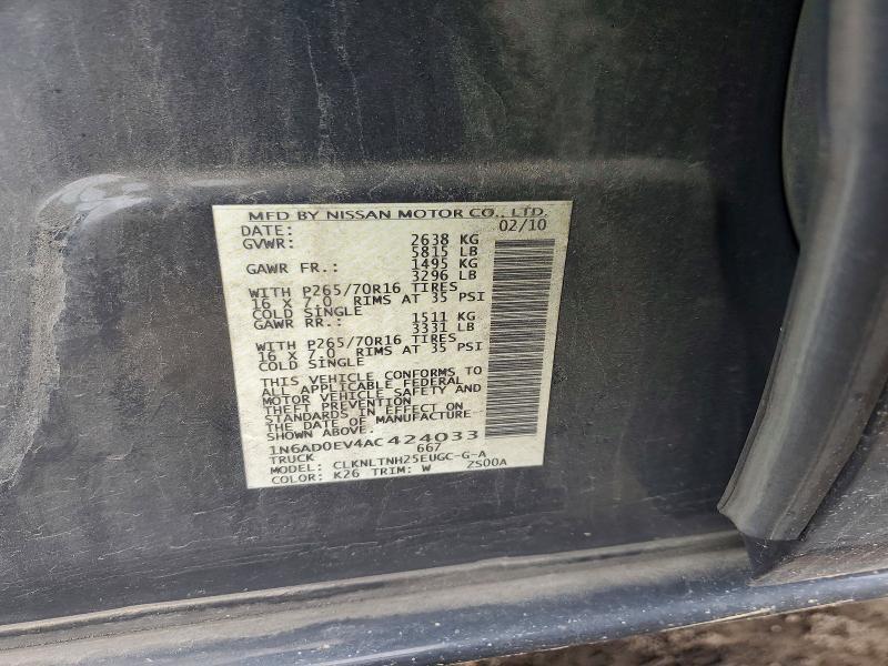 2010 Nissan Frontier Crew cab se