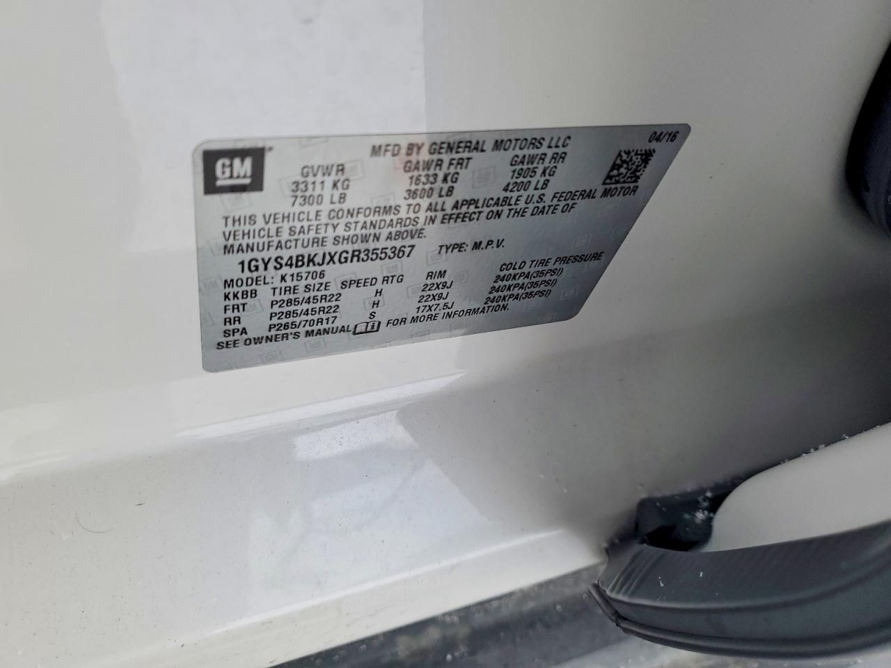 2016 Cadillac Escalade Luxury