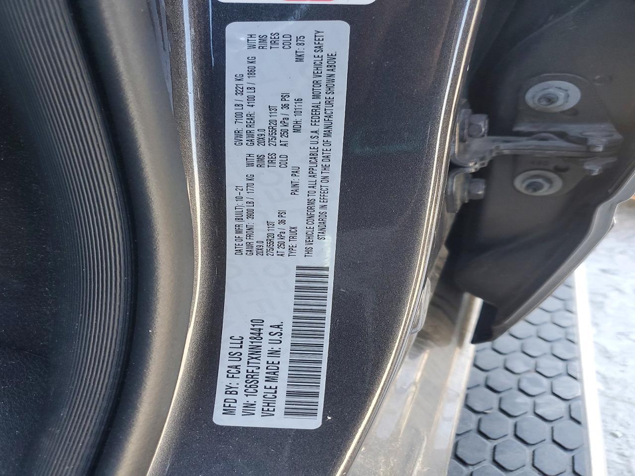 2022 Dodge 1500 Laramie