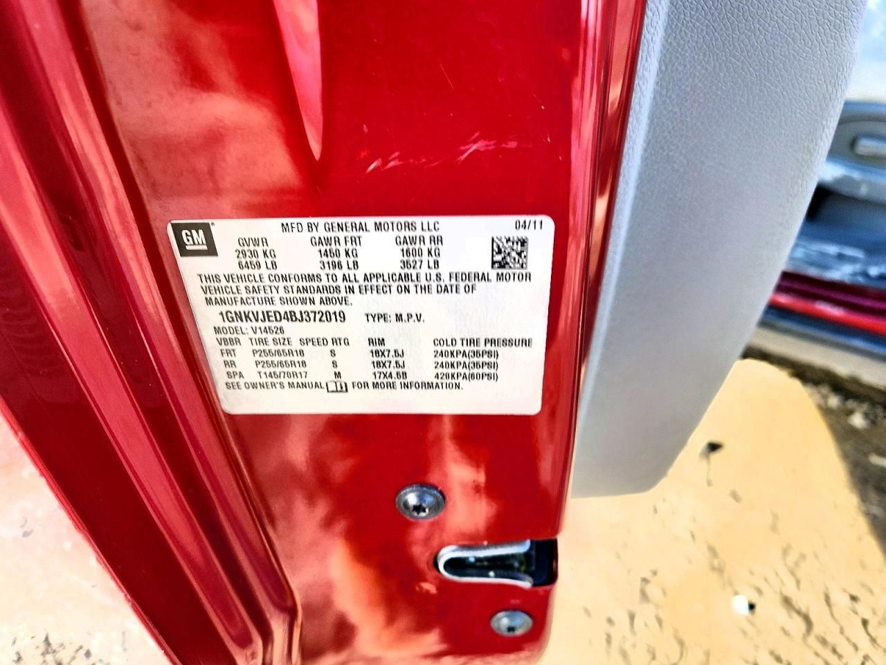 2011 Chevrolet Traverse lt