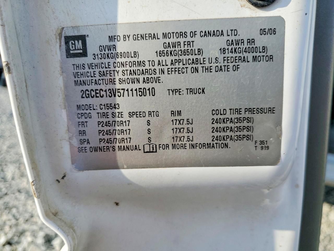 2007 Chevrolet Silverado C1500 Classic Crew cab