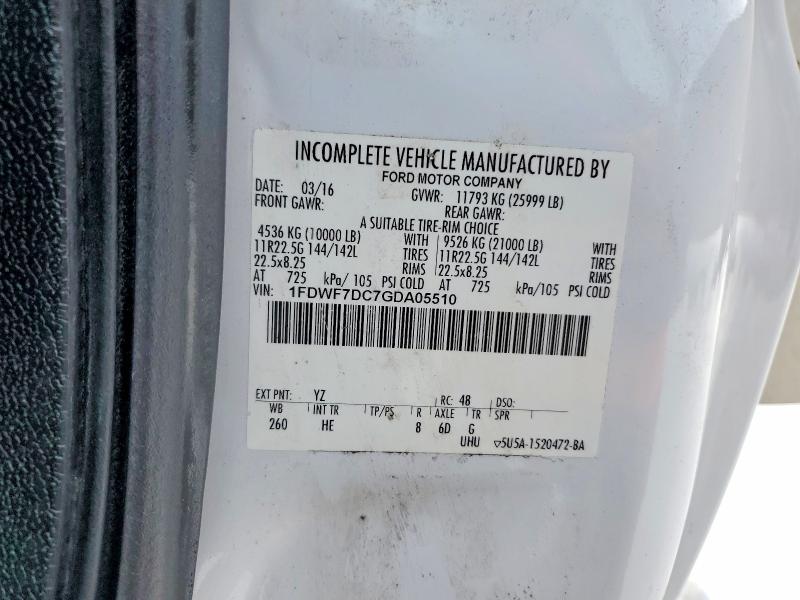 2016 Ford F750 Super Duty BOX Truck