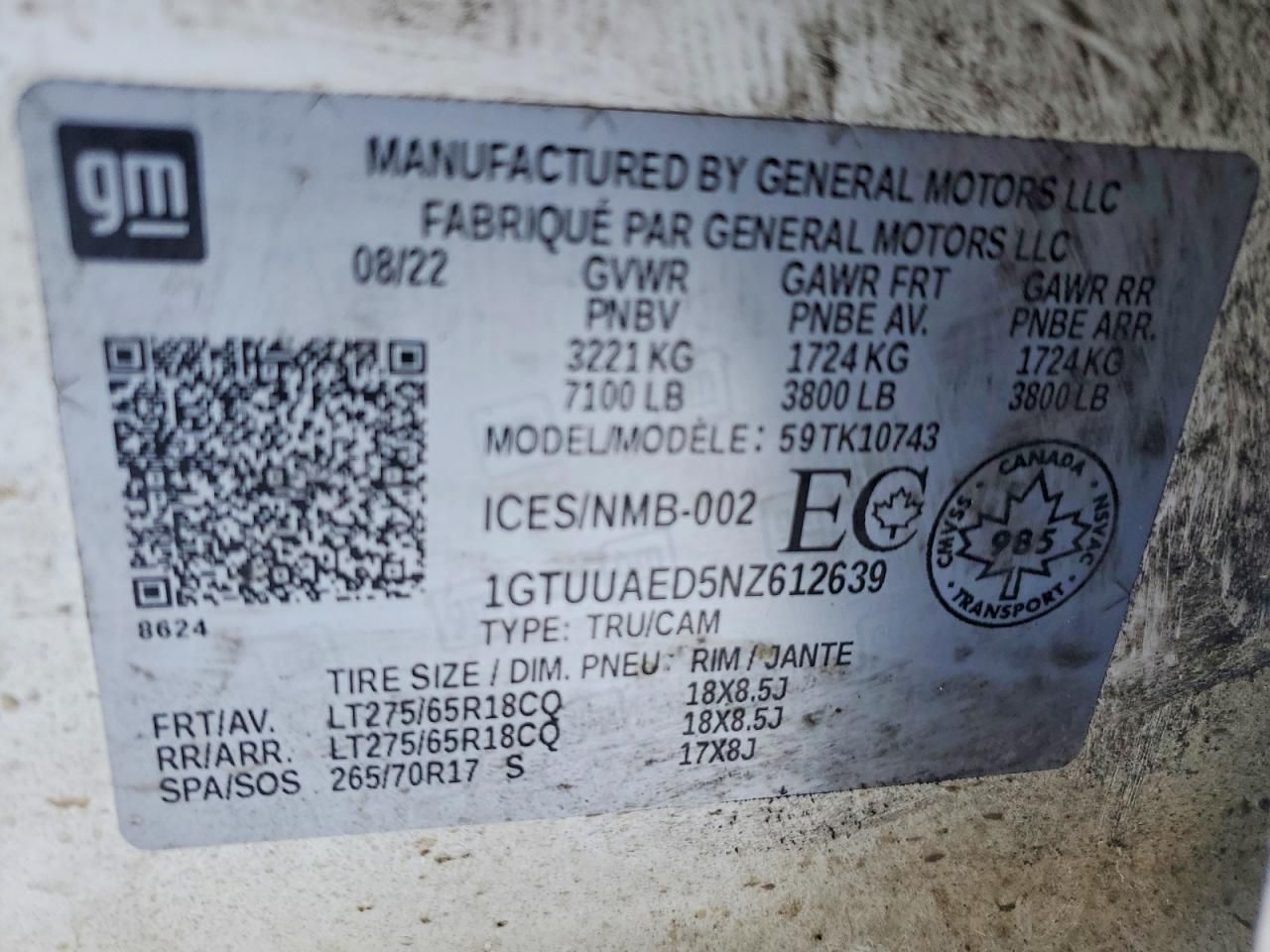 2022 GMC Sierra K1500