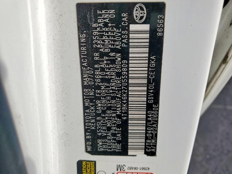 2007 Toyota Camry le