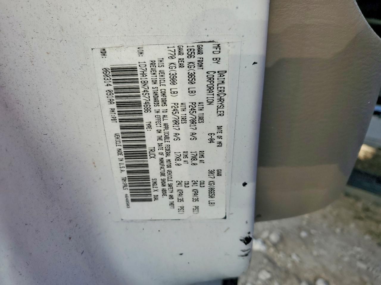 2004 Dodge Ram 1500 st