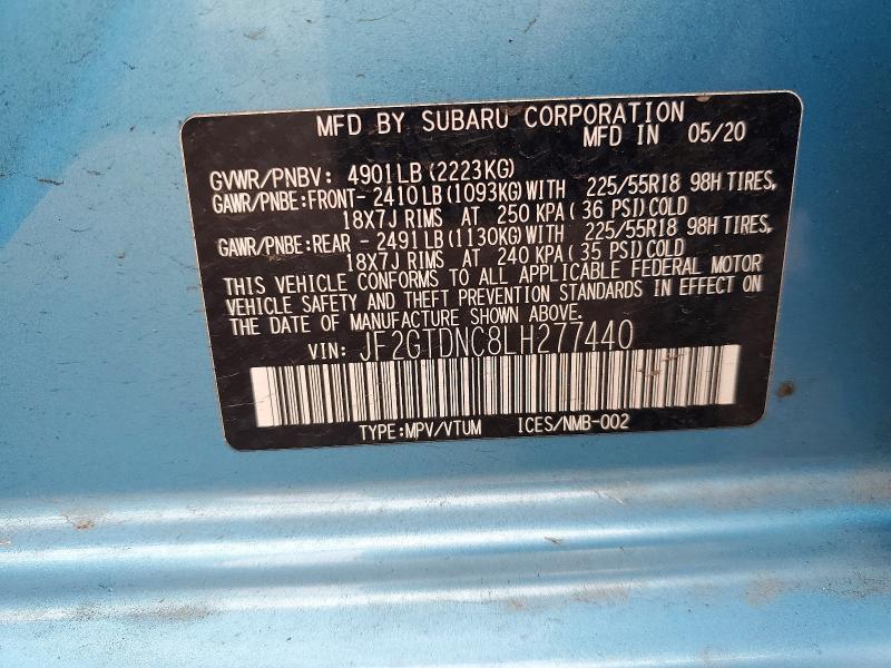 2020 Subaru Crosstrek Limited