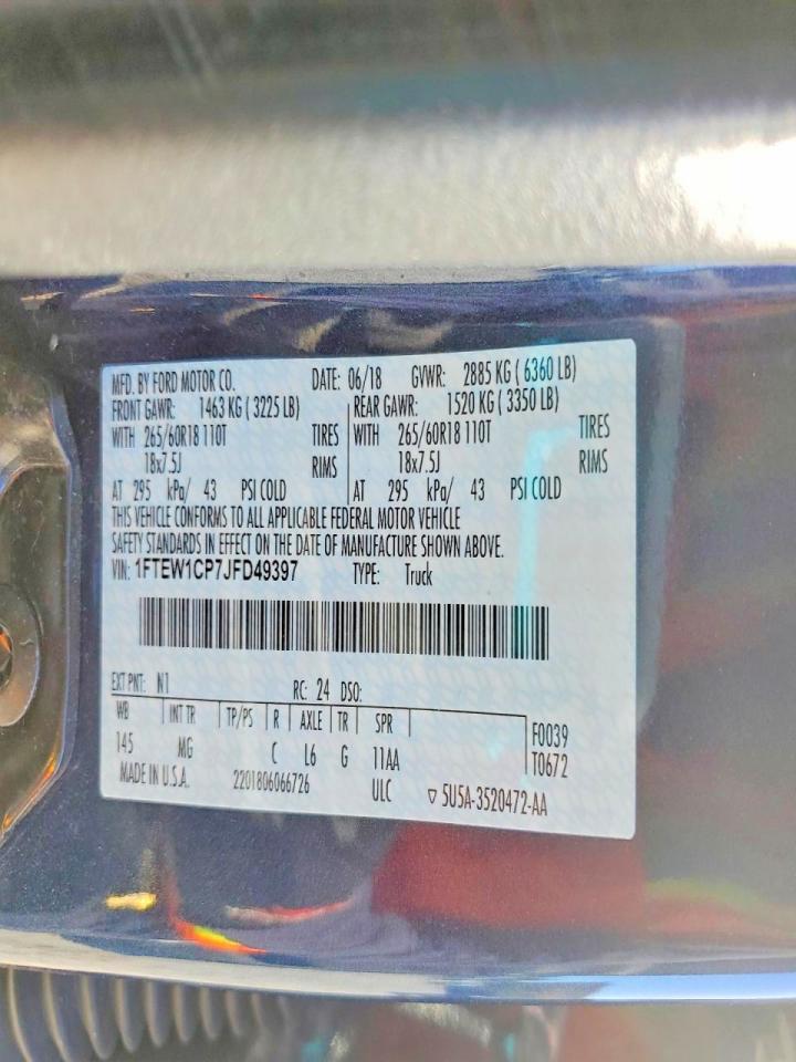 2018 Ford F150 Supercrew