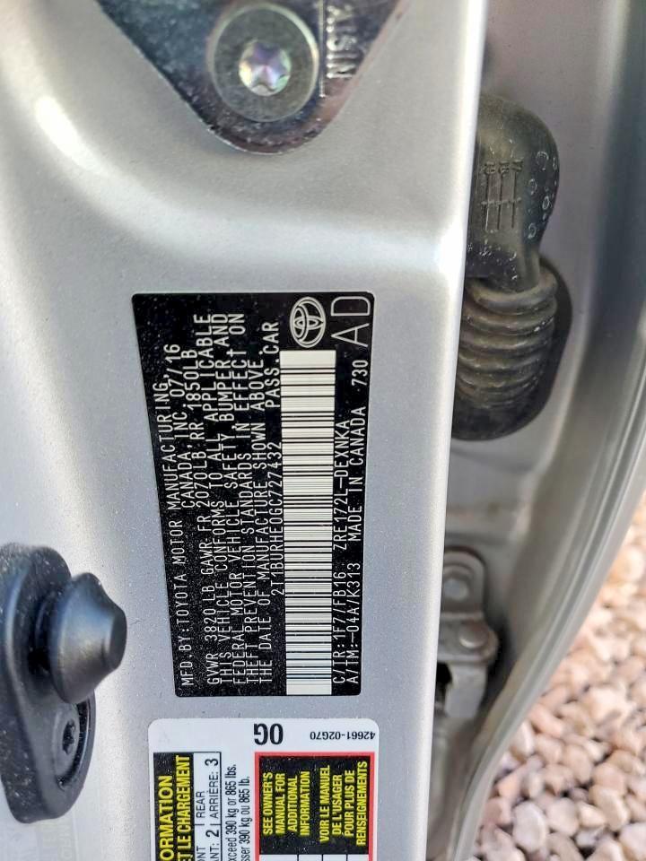 2016 Toyota Corolla l