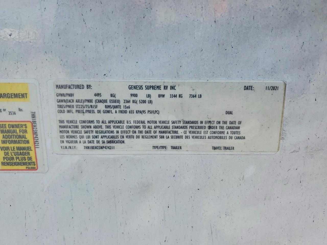 2022 Genespreme 2022 Genesis Powerlite Prime Camper