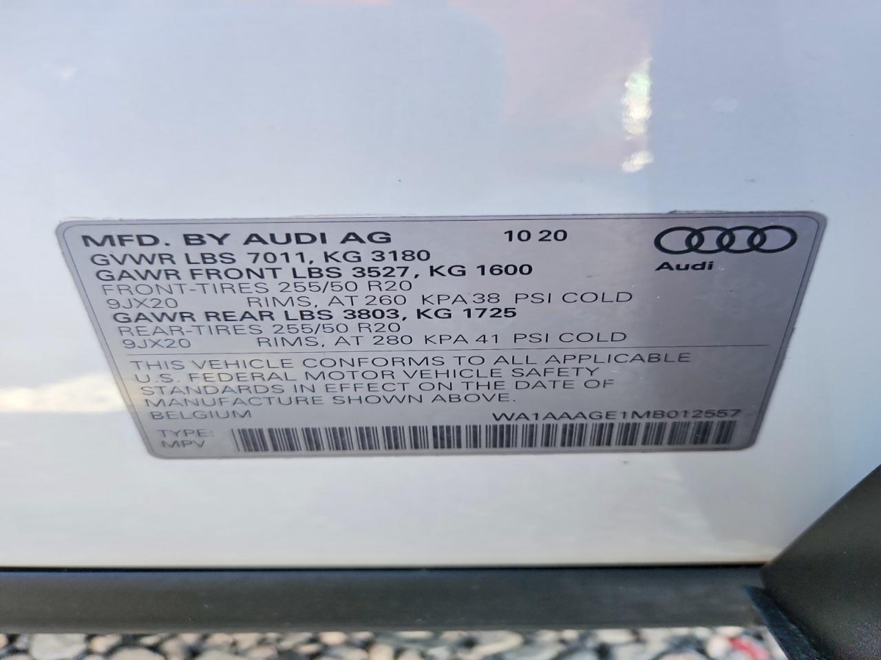 2021 Audi E-tron Premium