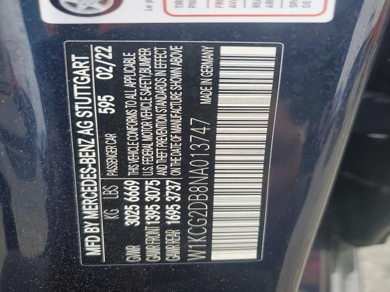 2022 Mercedes-Benz Eqs Sedan 450+