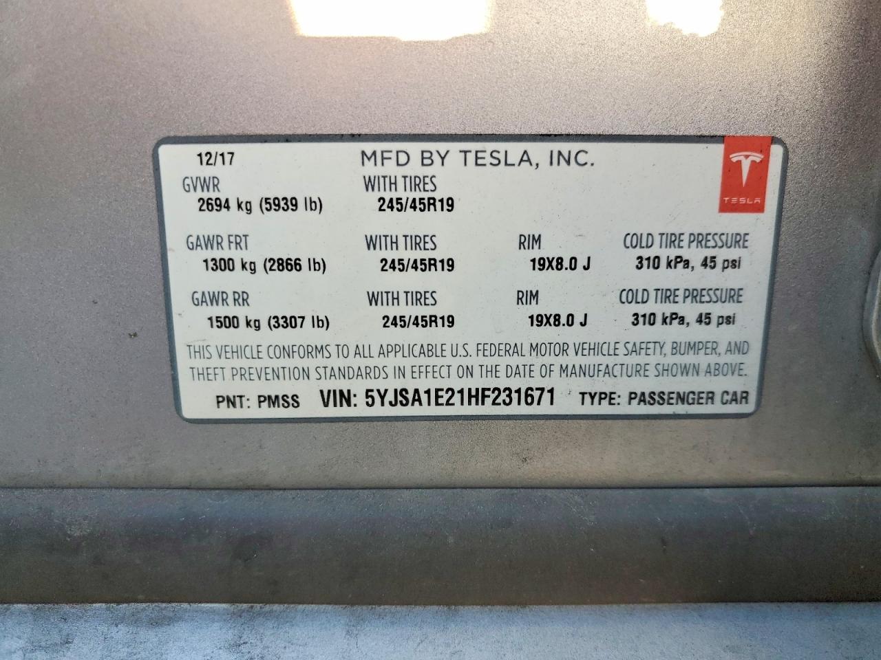 2017 Tesla Model s