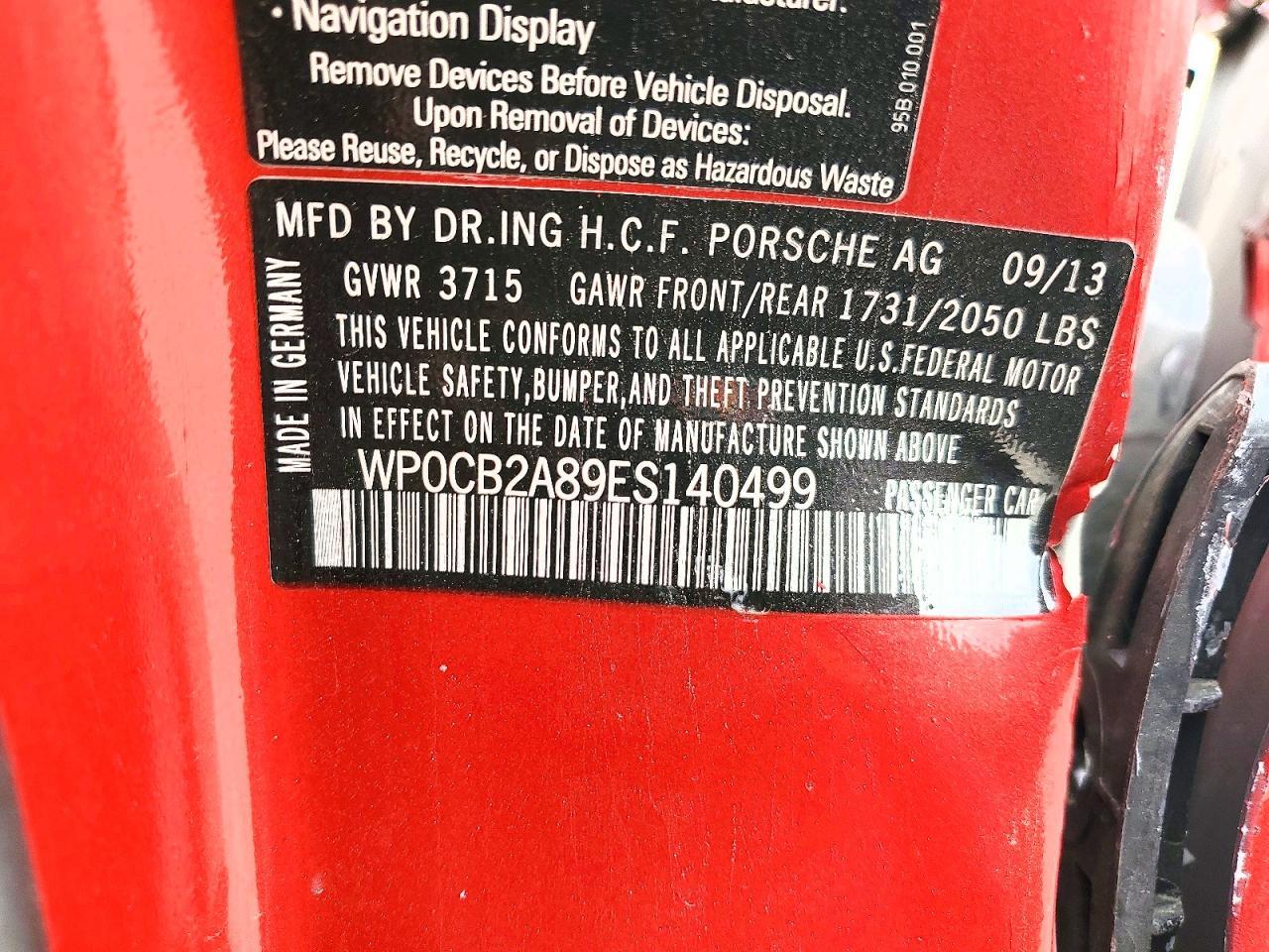 2014 Porsche Boxster s