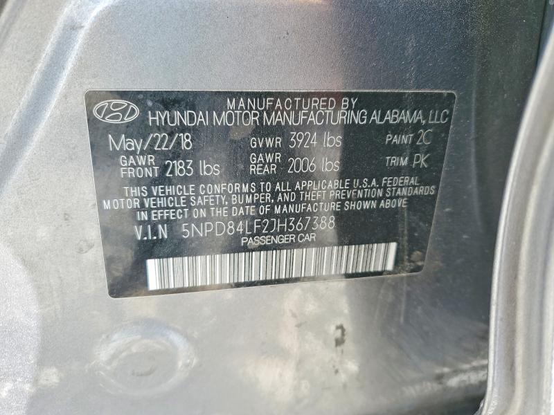 2018 Hyundai Elantra sel