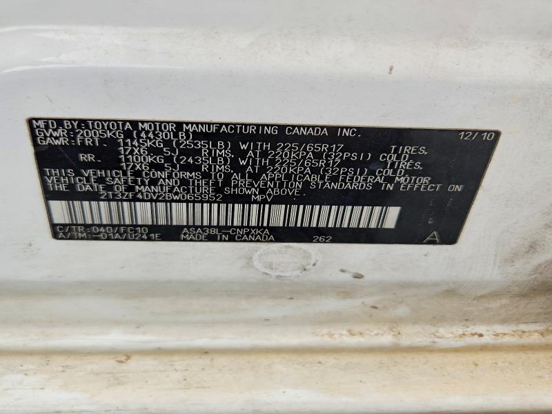 2011 Toyota Rav4 Base