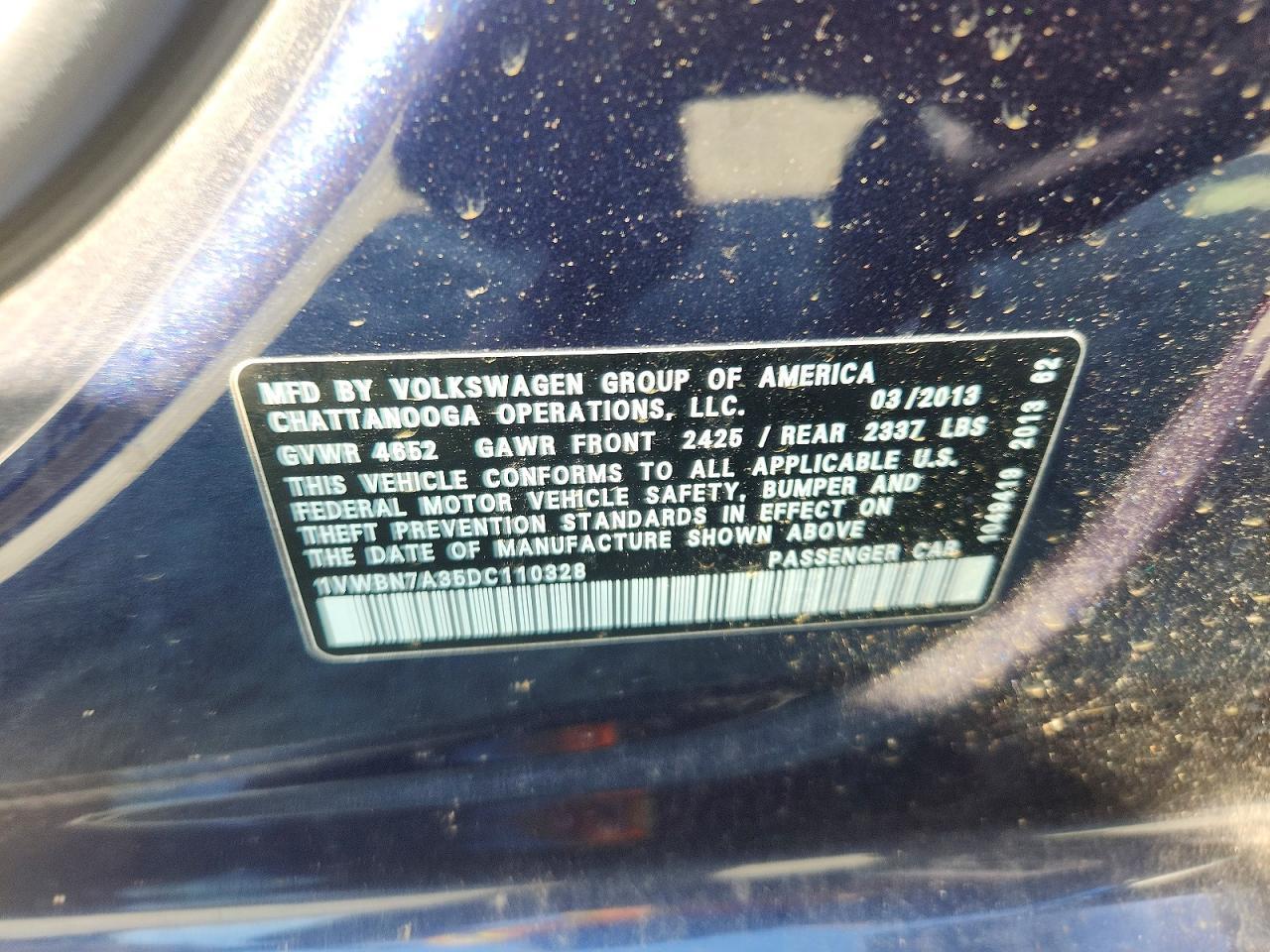 2013 Volkswagen Passat se