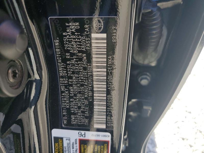 2017 Toyota Camry le