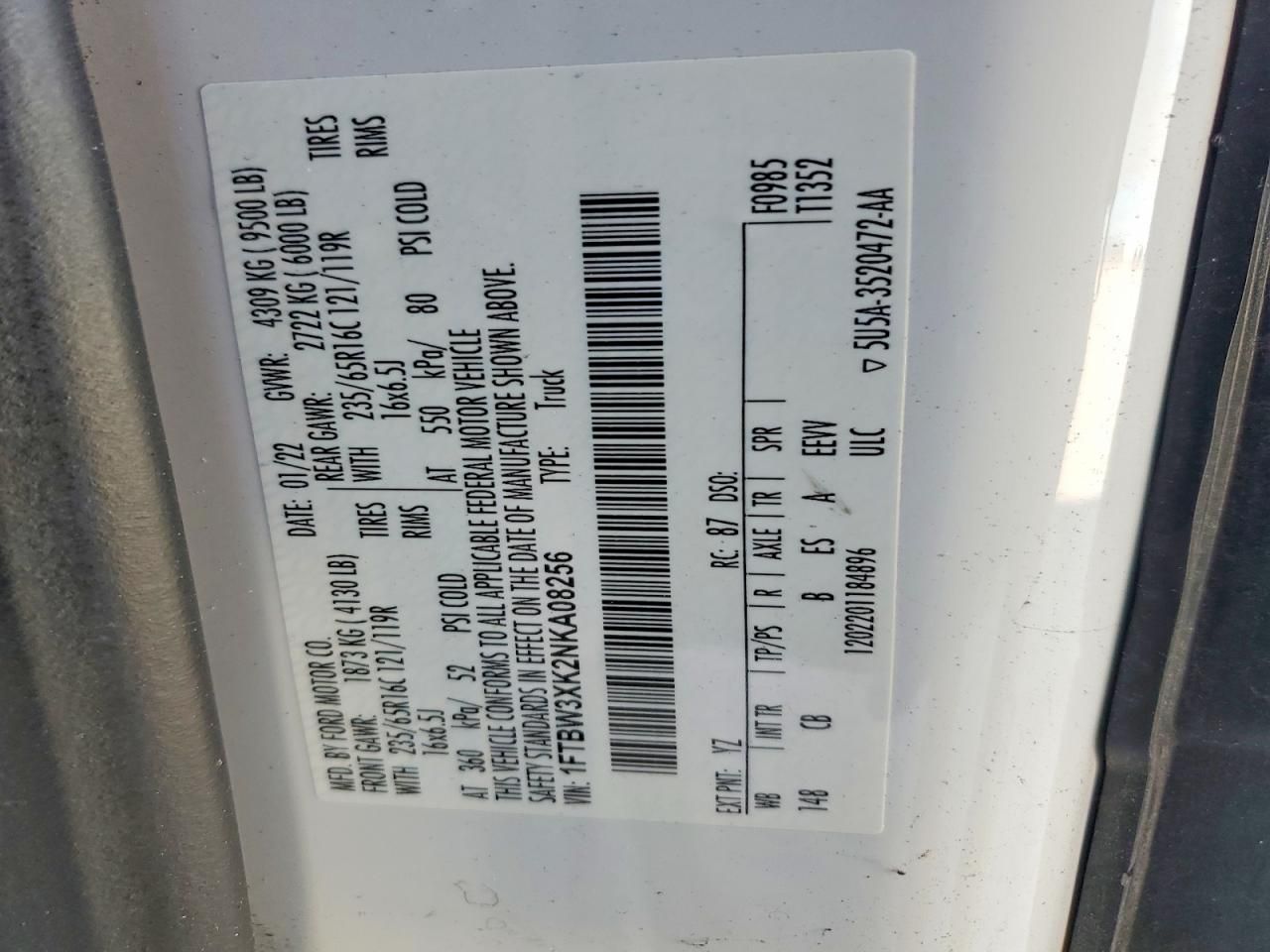 2022 Ford Transit T-350