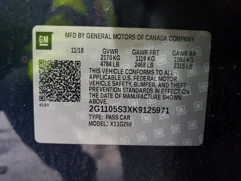 2019 Chevrolet Impala Premier