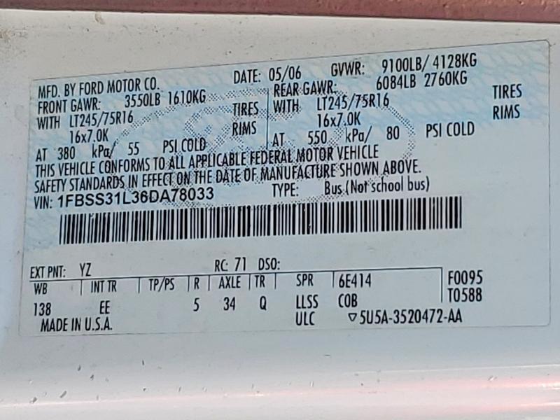 2006 Ford Econoline E350 Super Duty Wagon