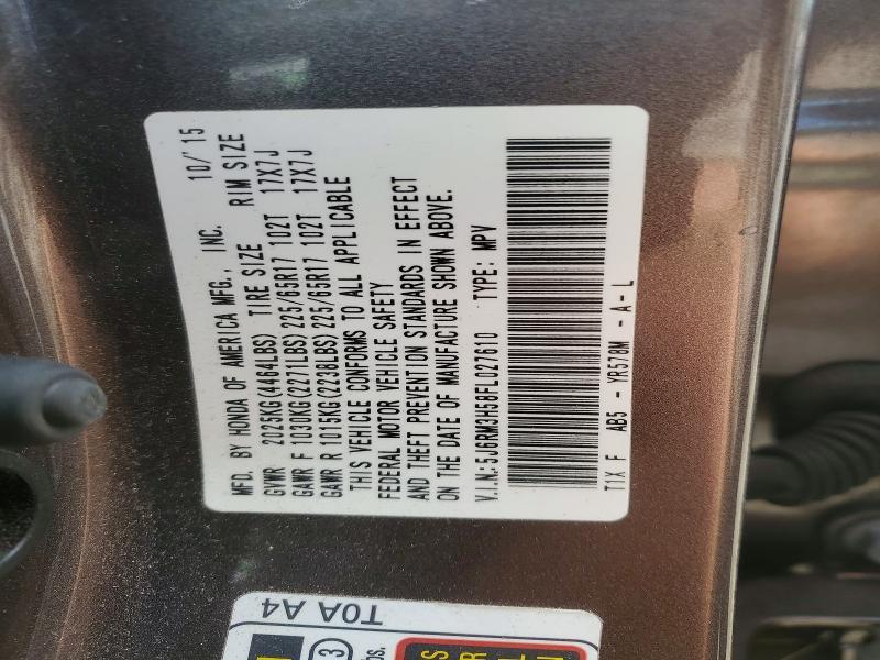 2015 Honda Cr-v ex