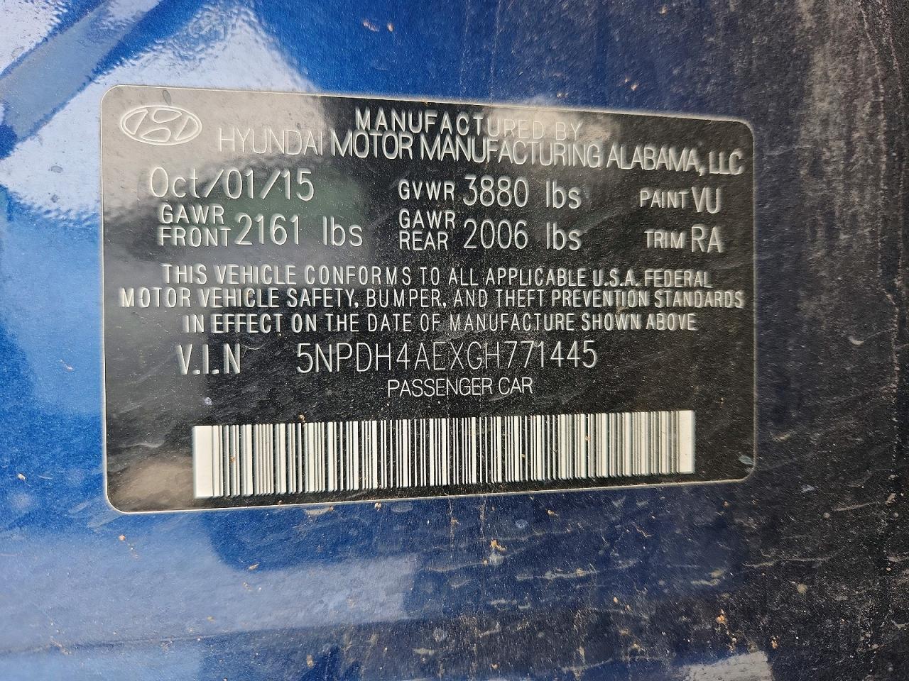 2016 Hyundai Elantra se