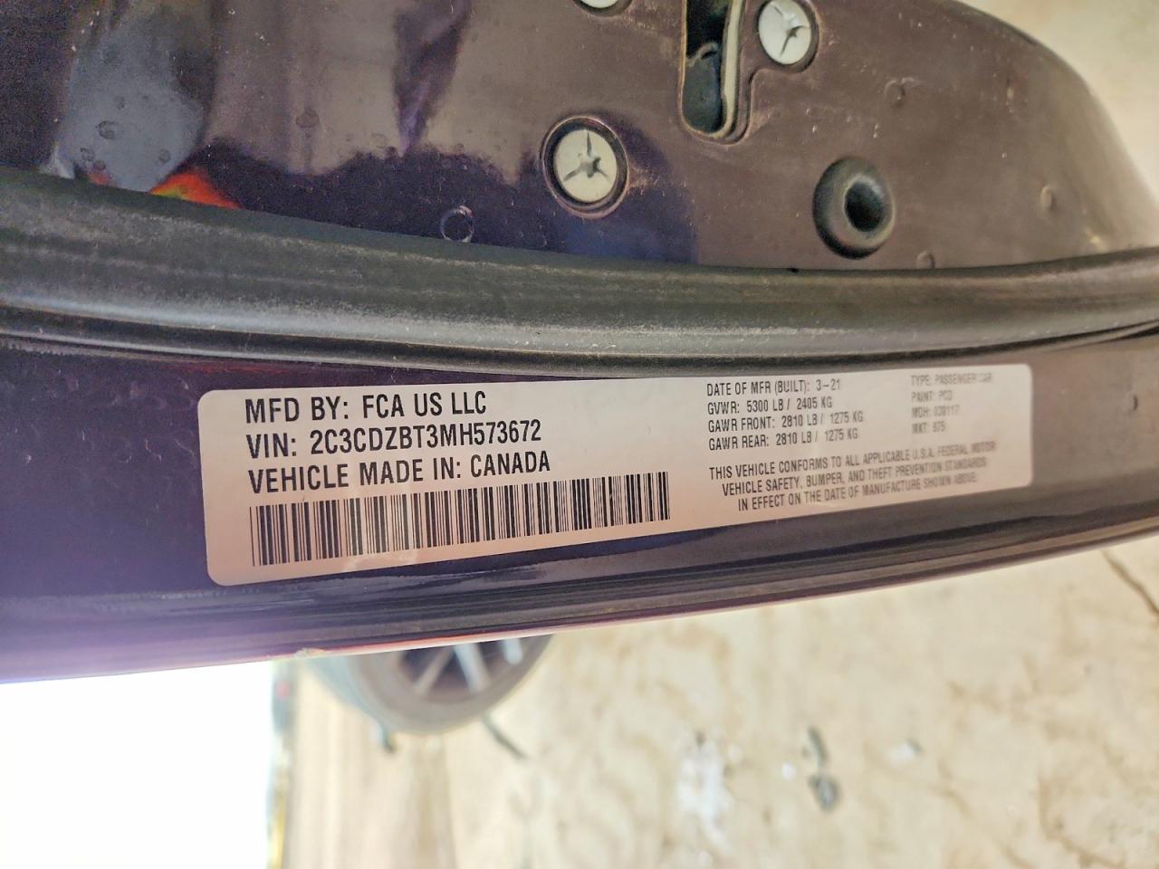 2021 Dodge Challenger r