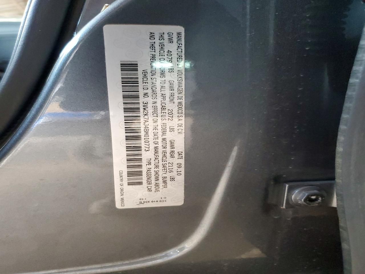 2011 Volkswagen Jetta Base