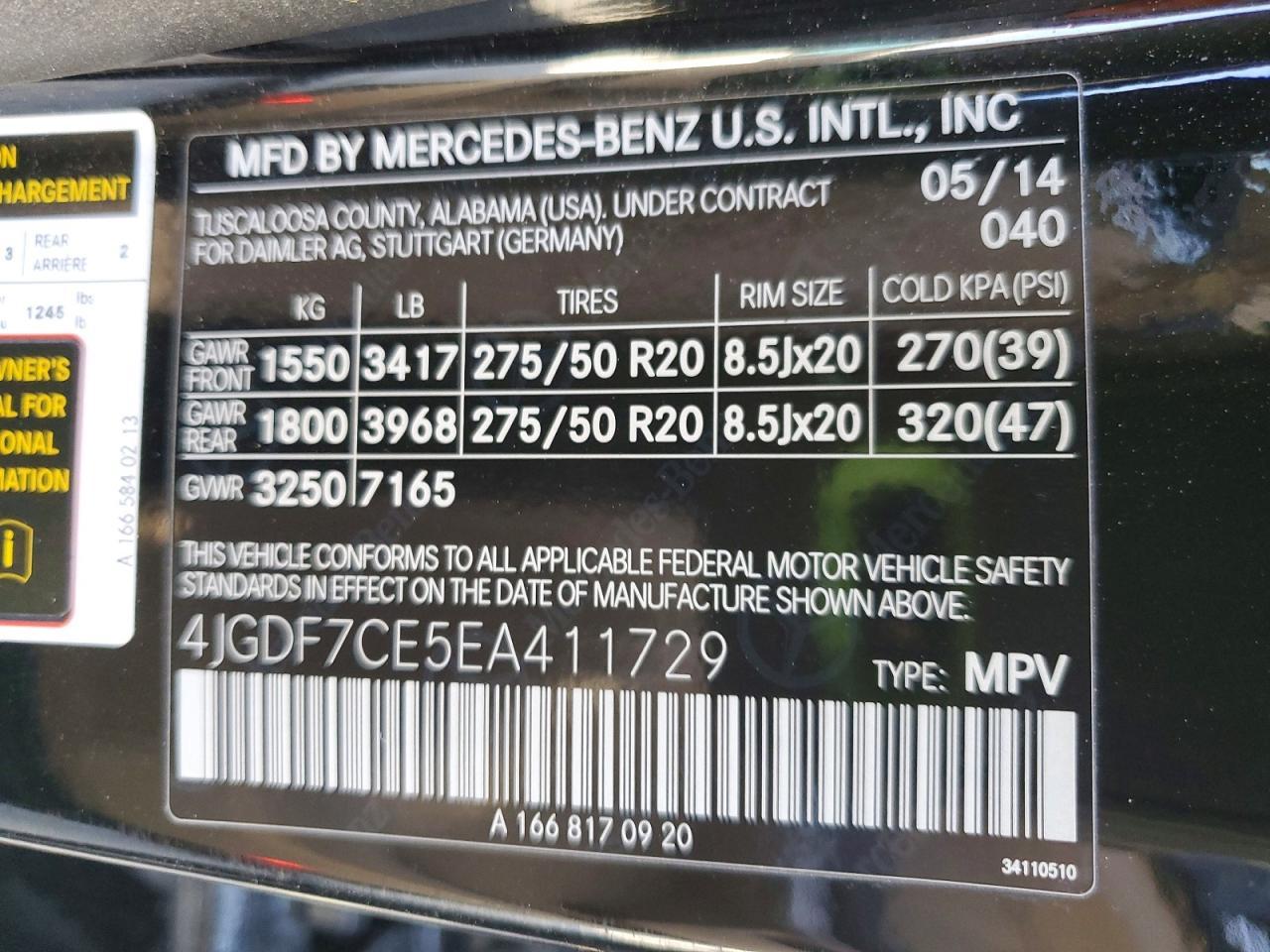 2014 Mercedes-Benz Gl 450 4matic