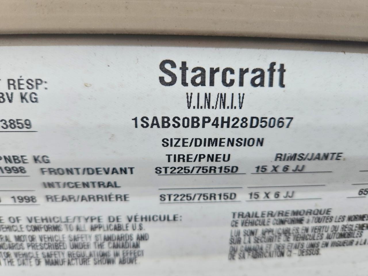 2017 Starcraft Camper