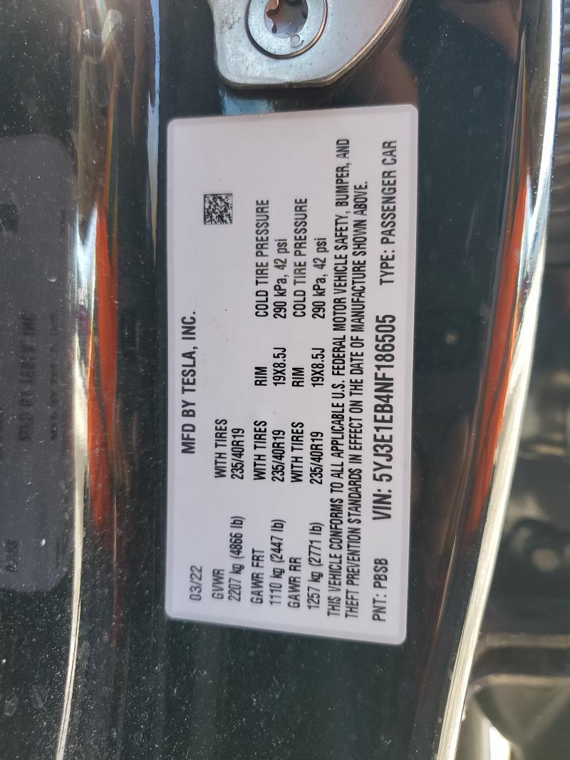 2022 Tesla Model 3