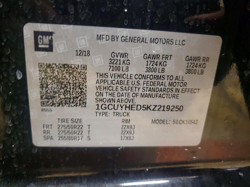 2019 Chevrolet Silverado K1500 High Country