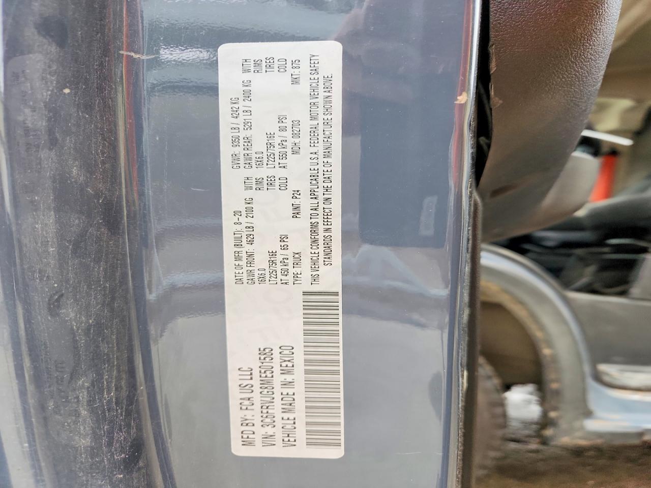 2021 Dodge RAM Promaster 3500 Delivery Van