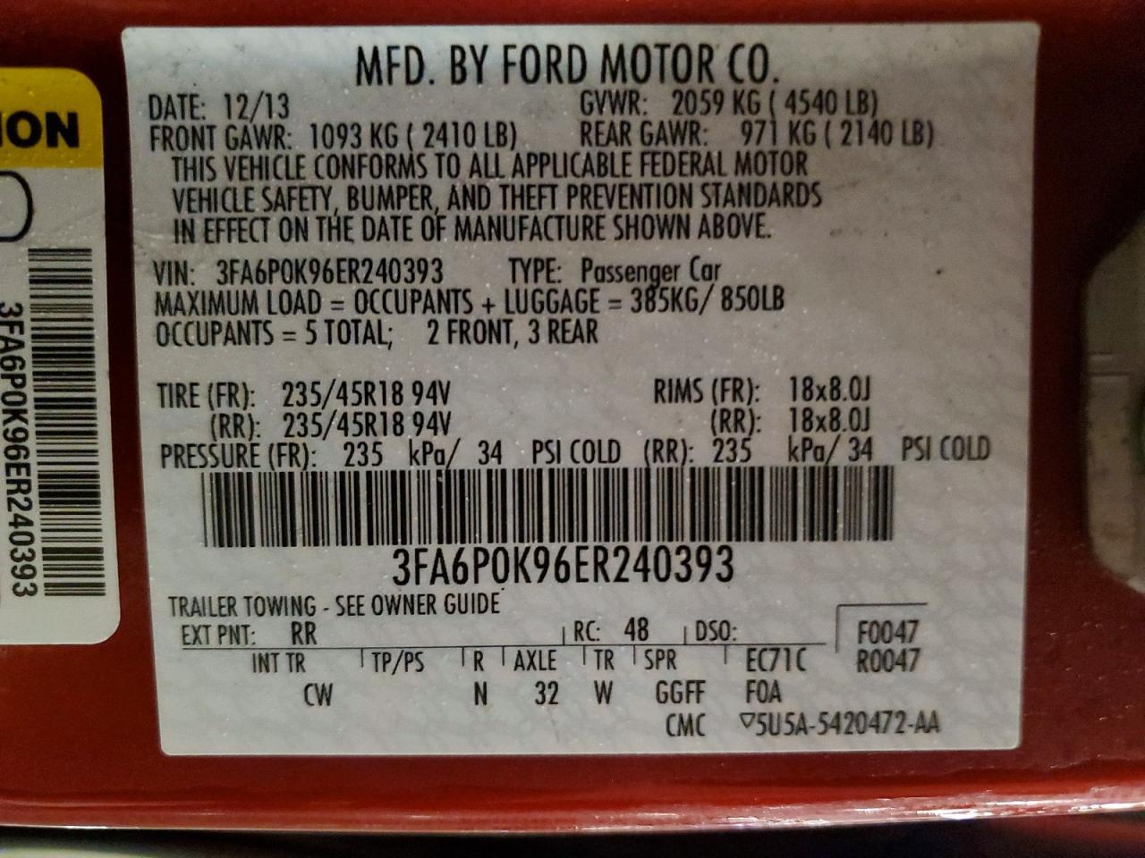 2014 Ford Fusion Titanium