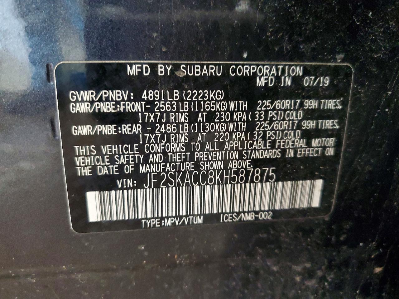 2019 Subaru Forester