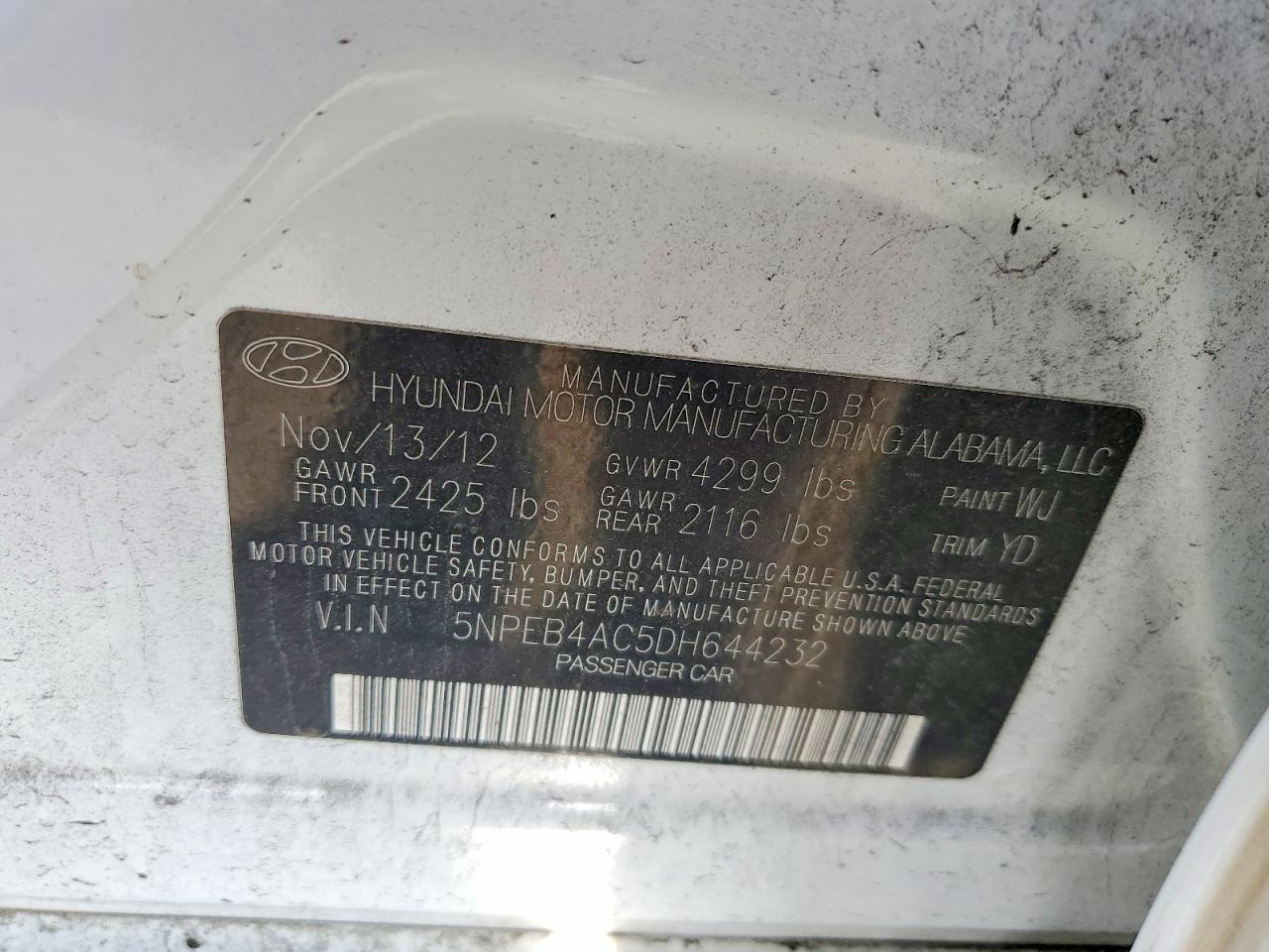 2013 Hyundai Sonata gls