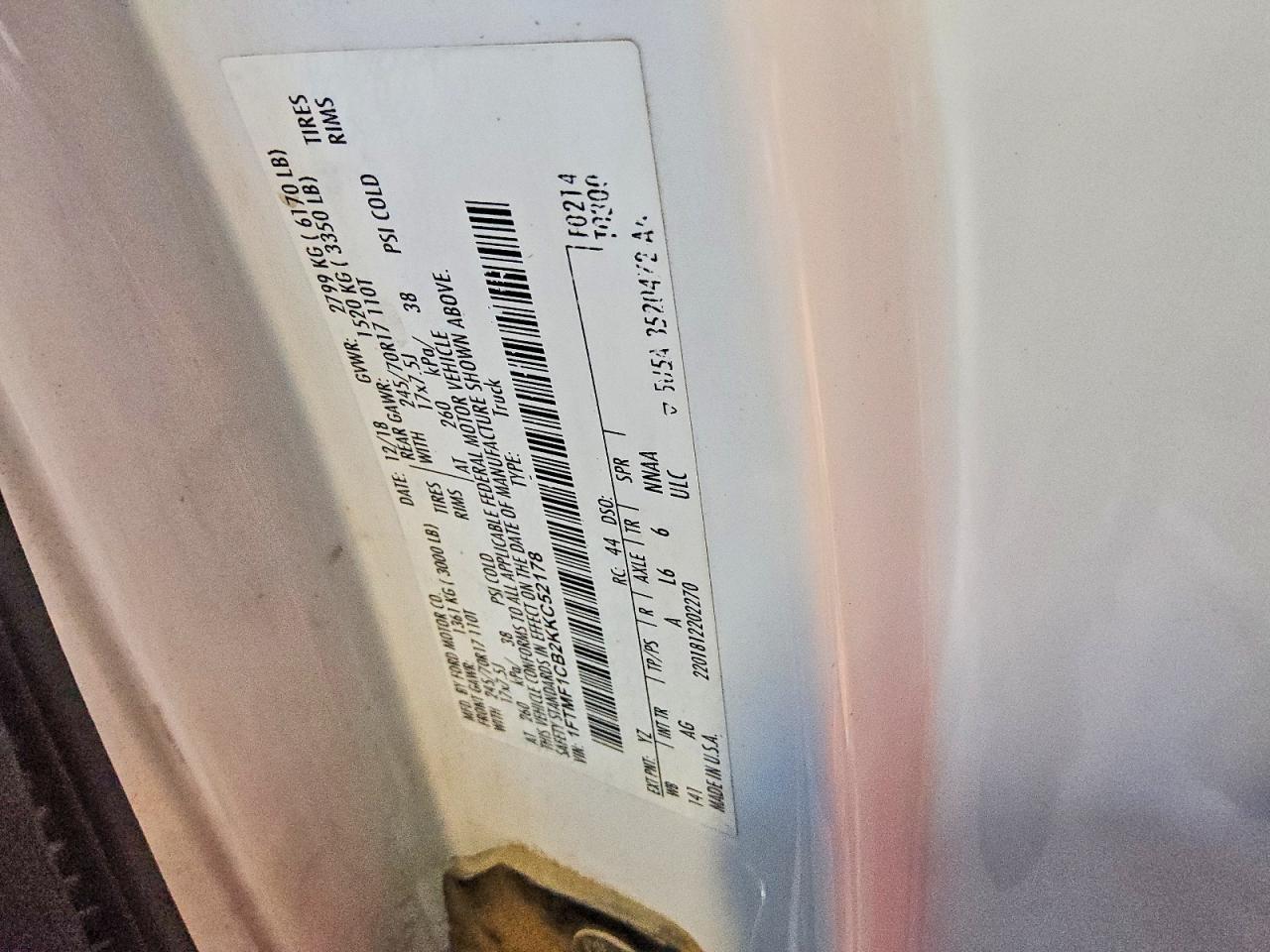 2019 Ford F150