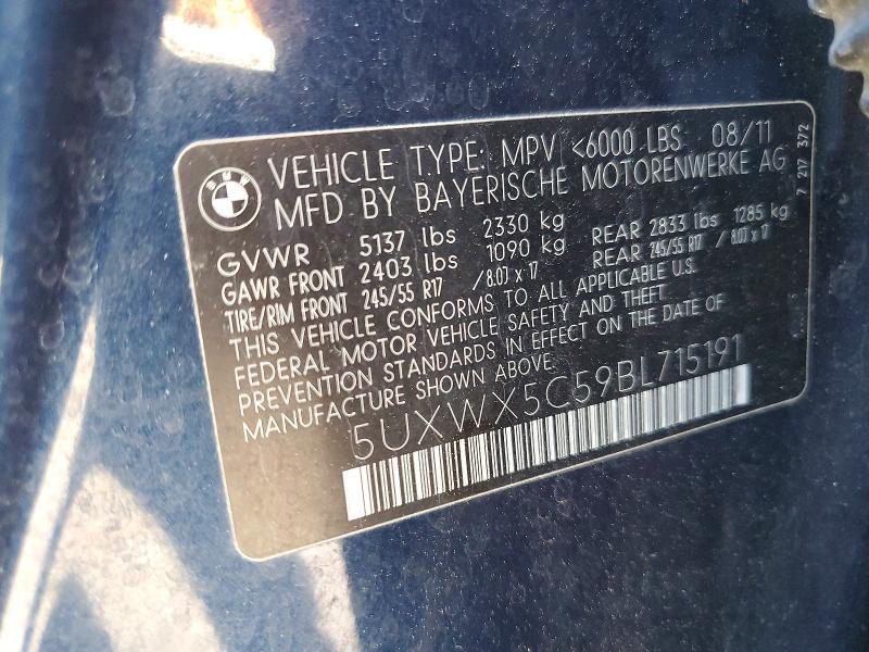 2011 BMW X3 Xdrive28i