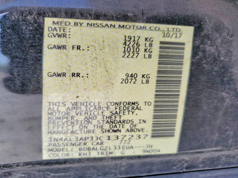 2018 Nissan Altima 2.5 s