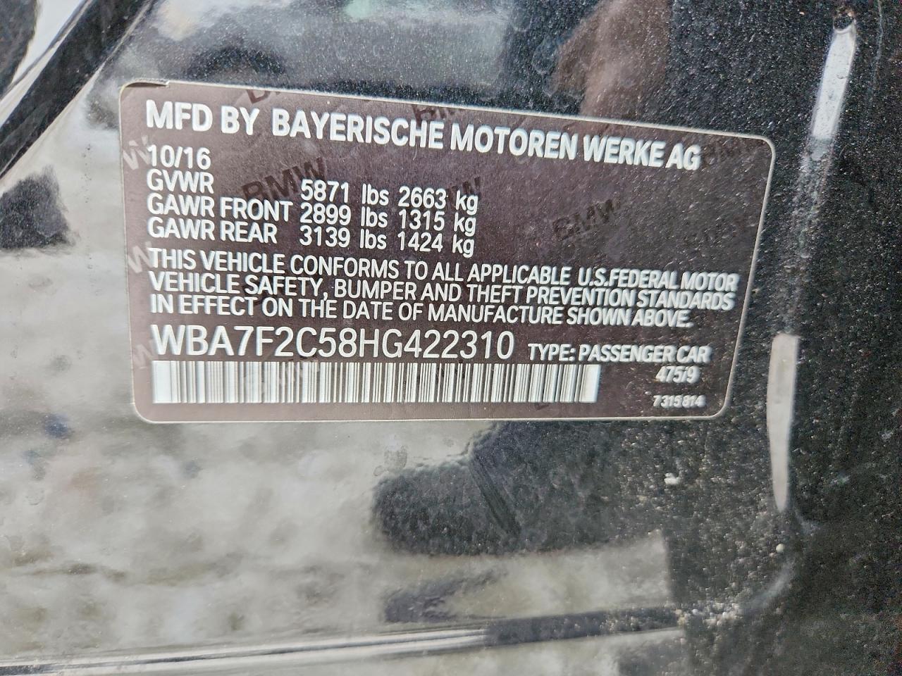 2017 BMW 750 xi