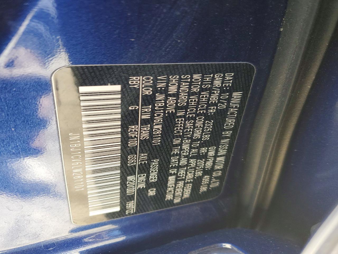 2020 Nissan Rogue Sport s