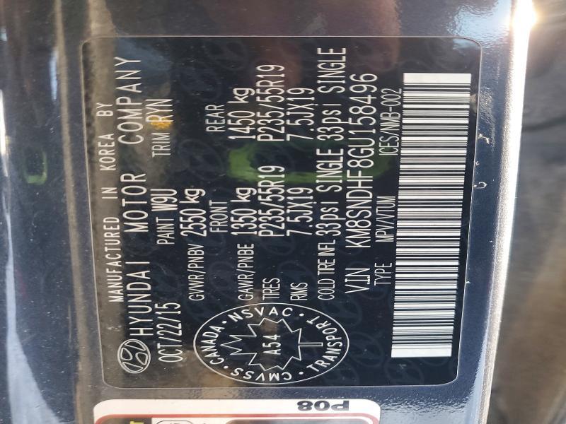 2016 Hyundai Santa fe se