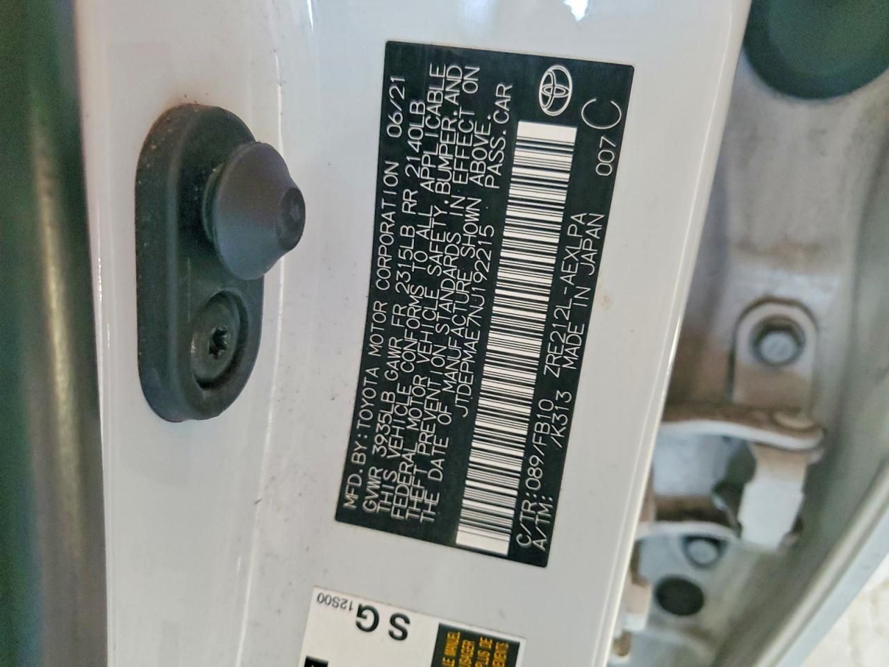 2022 Toyota Corolla le