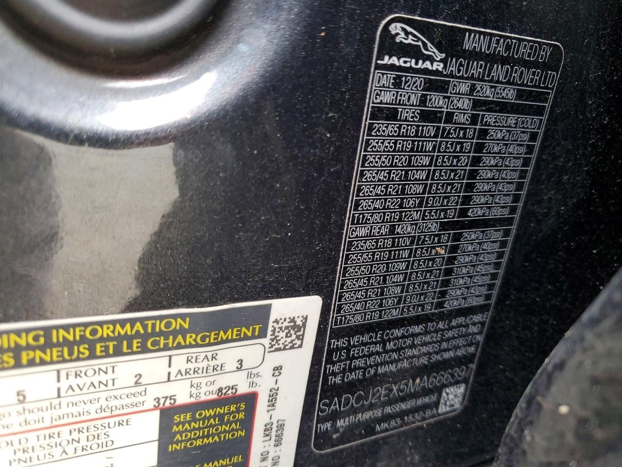 2021 Jaguar F-pace s