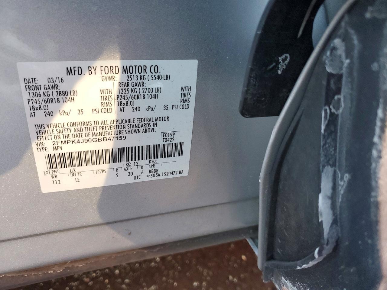 2016 Ford Edge sel